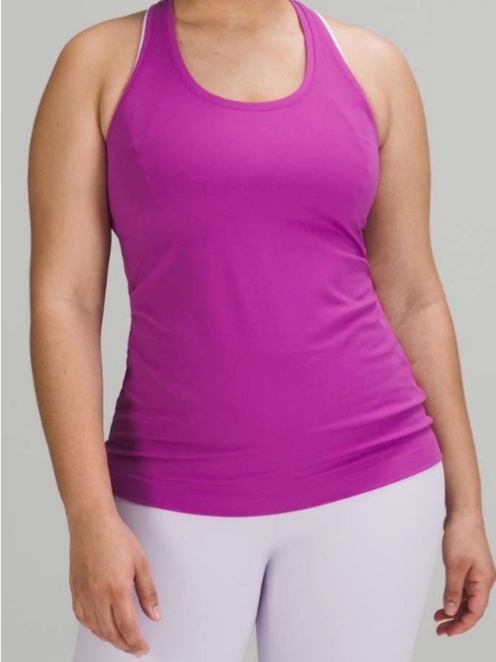 Lululemon Cool Racerback Yoga Training Tank Top Vivid Plum Purple SZ. 8 NWOT
